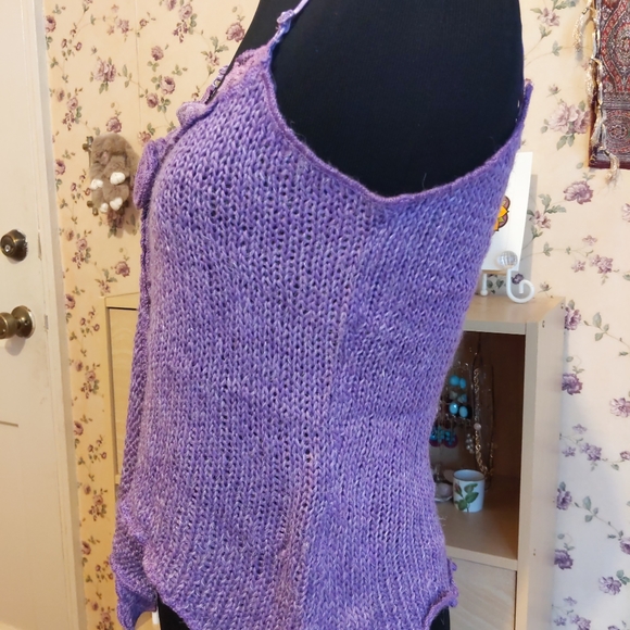 Beautiful Purple Crochet Top - Picture 4 of 10